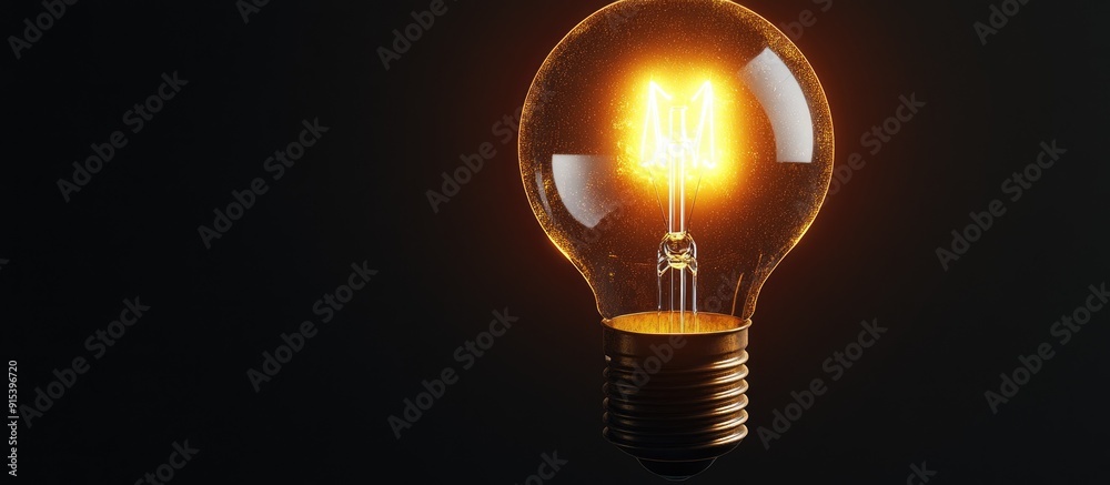 Poster isolated copyspace the light bulb sparked the idea