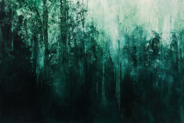 Deep green forest abstraction 