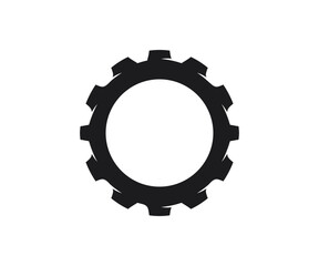 Gear icon. Cogwheel, parameter or setting symbol. Engineering symbol. Mechanics icon. Black gear wheel icon vector design and illustration. 
