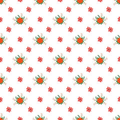 Christmas Preparations Seamless Vector Pattern Design