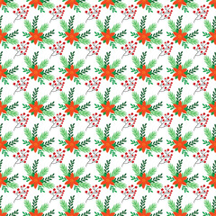 Christmas Preparations Seamless Vector Pattern Design