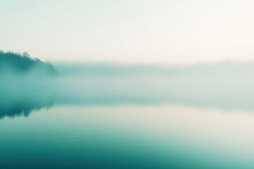 Fototapeta premium fog on the river