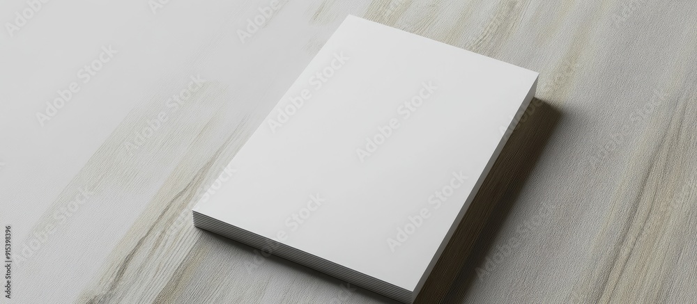 Aufkleber Design mockup featuring a white sheet of paper for text. with copy space image. Place for adding text or design
