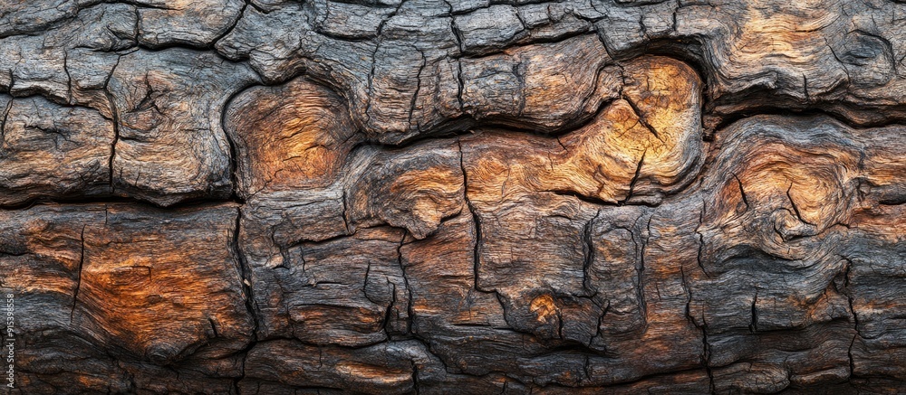 Aufkleber texture of natural bark wood background wooden planks. with copy space image. place for adding text 