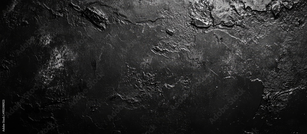 Poster Grunge black texture with copyspace featuring a dirty or aged background This can serve as a backdrop for showcasing or montaging your products