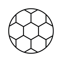 Fototapeta premium football line icon with white background vector stock illustration