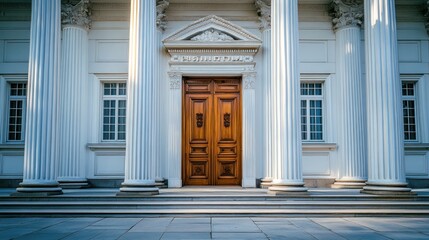 Fototapeta premium Classic Entrance of a Grand Building