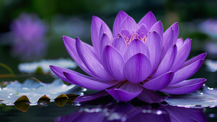 purple lotus flower