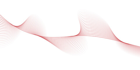 Fototapeta premium Curved wavy lines tech futuristic motion background. Abstract wave element for design. lines abstract futuristic tech background. Wave with lines created using blend tool. Curved wavy line, 