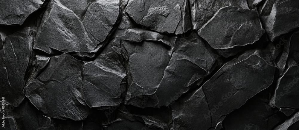Aufkleber Abstract Black Stone Background. with copy space image. Place for adding text or design