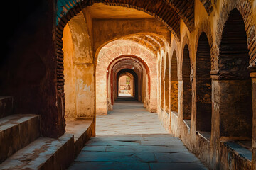 A passage leading to a courtyard in an ancient Africa city.