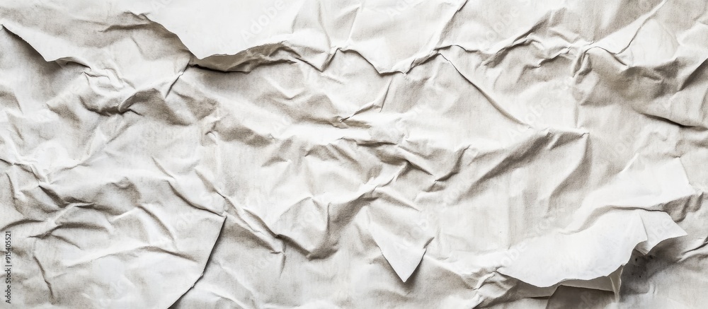 Aufkleber Wrinkled and aged white paper Background surface suitable for various uses. with copy space image. Place for adding text or design