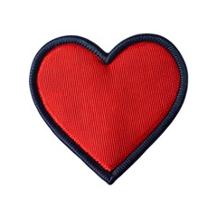 Fototapeta premium red heart isolated on white background