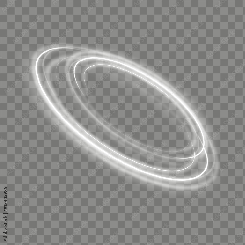 Aufkleber Magic spiral with sparkles.White light effect.Glitter particles with lines.Swirl effect.Texture of cold winter wind. Holiday vector snowstorm. Christmas cold snowstorm effect.Light effect.