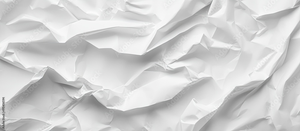 Aufkleber Background of a crumpled white paper sheet. with copy space image. Place for adding text or design