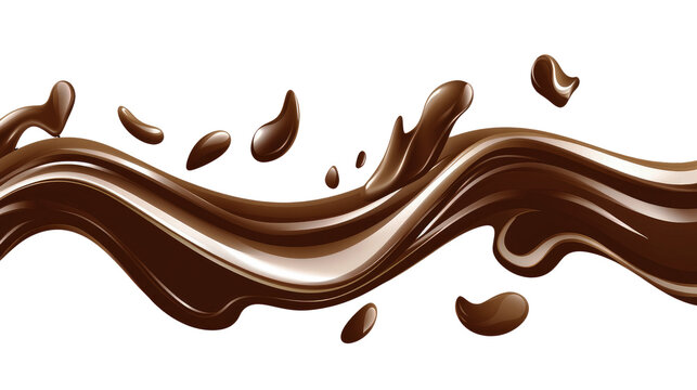 Behold the delightful stream of chocolate, a luscious reminder of the simple pleasures and indulgences that sweeten our transient lives.