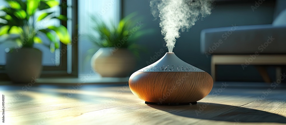 Aufkleber aroma diffuser using essential oils. with copy space image. Place for adding text or design