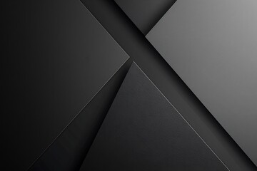 Abstract Geometric Design with Black and Gray Tones