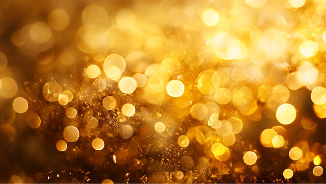 warm blury golden luxury bokeh