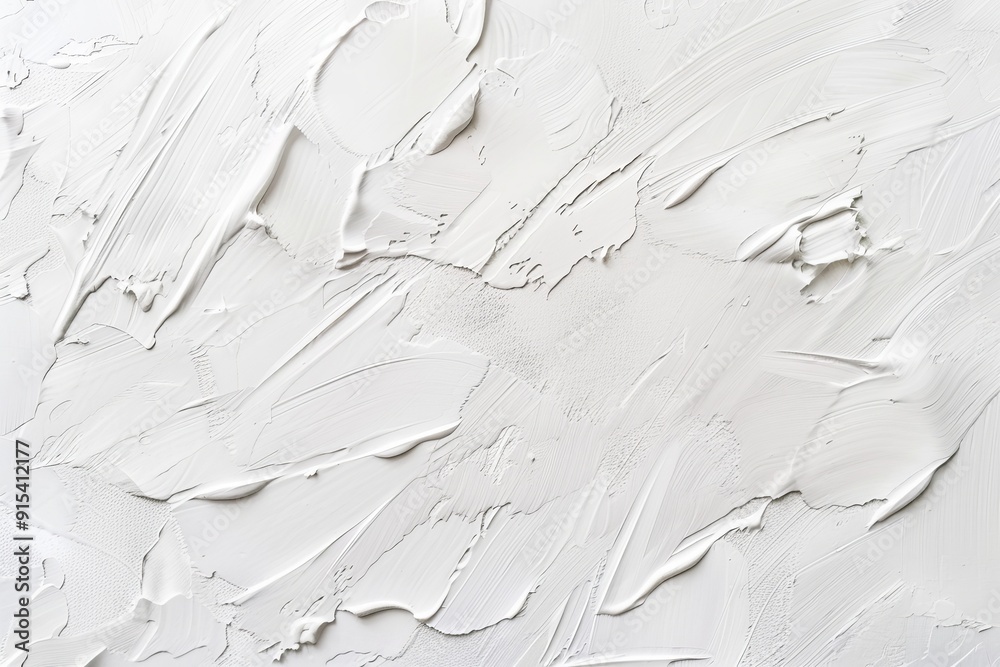 Wall mural light white background with subtle, irregular brush strokes for a minimal artistic touch