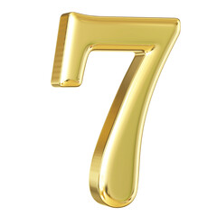3D Golden Number 7