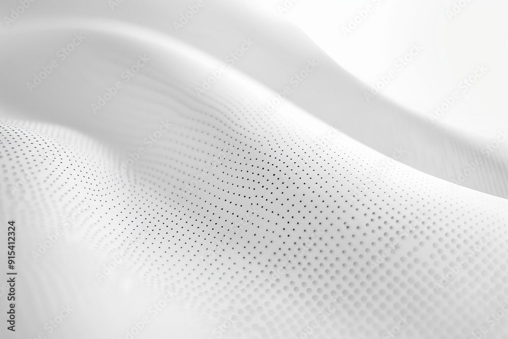 Wall mural minimalistic white background with delicate dotted lines forming a barely visible pattern