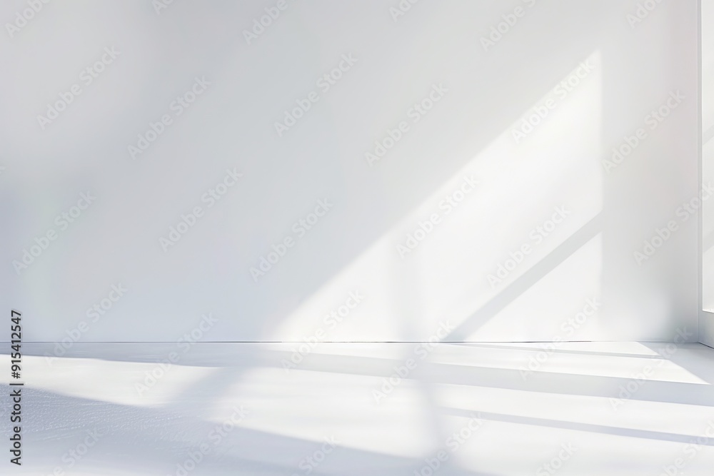 Wall mural simple white background with a very light, soft gradient from top to bottom