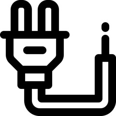 plug icon. vector line icon for your website, mobile, presentation, and logo design.
