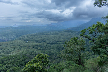 clouds over the mountains