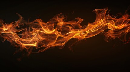 Abstract Flame Illustration