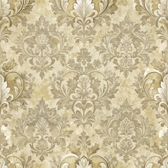 grunge floral vintage wallpaper in seamless pattern