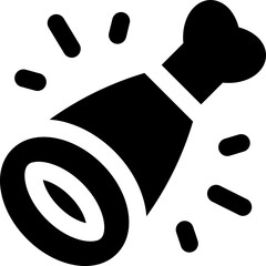 meat icon. vector glyph icon for your website, mobile, presentation, and logo design.