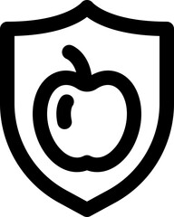 food safety icon. vector line icon for your website, mobile, presentation, and logo design.