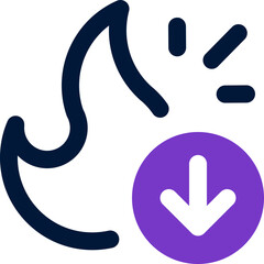 calories icon. vector dual tone icon for your website, mobile, presentation, and logo design.