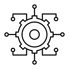 Automation icon. outline icon
