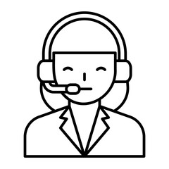 Customer Service icon. outline icon