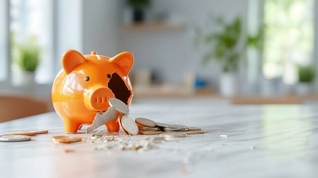 The piggy bank was smashed, financial indiscipline