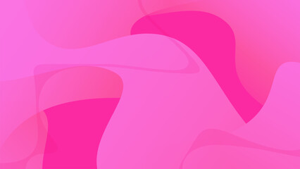 Minimal geometric abstract background in pink color. Liquid design with dynamic shapes