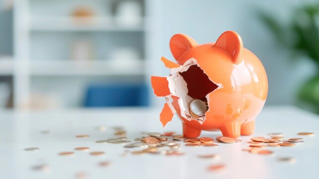 The piggy bank was smashed, financial indiscipline