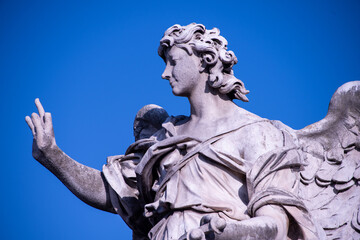 Statue on Ponte Sant'Angelo in Rome, Italy