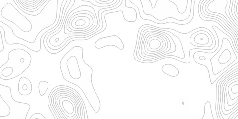 Topographic map background geographic line map with seamless ornament design. The black on white contours vector topography stylized height of the lines map.