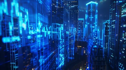 Fototapeta premium buildingdigitaltechnology, yellowwavestechnology. 5Gnetworktechnology, 