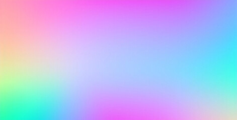Fototapeta premium Aura background. Gradient aurora style. Gradation ombre y2k. Soft rainbow texture. Light pink, purple, blue, green, yellow design for print. Groovy foil. Iridescent metal effect. Vector illustration 