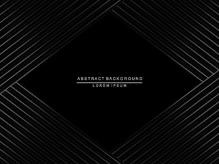 Abstract futuristic dark black background with modern design. Realistic 3d wallpaper with luxurious flowing lines. Elegant background for posters, websites, brochures, cards, banners, apps, etc.