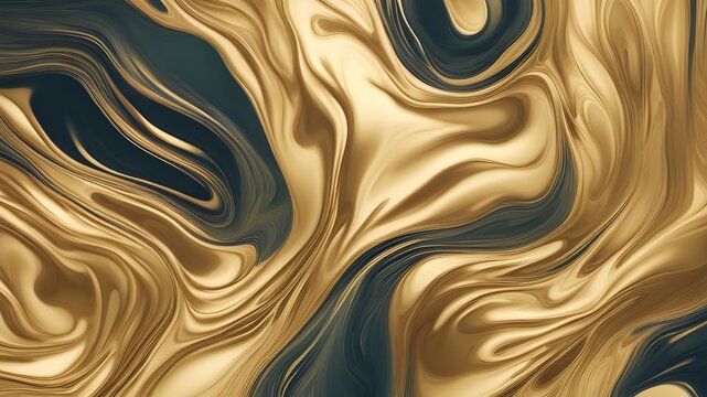 gold ink liquid background 