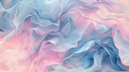 Obraz premium Soft pastel waves intertwine in a serene blend of colors, creating an artistic backdrop