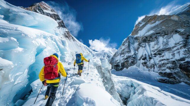 ice climbing with golden axe, frozen waterfall in colorado