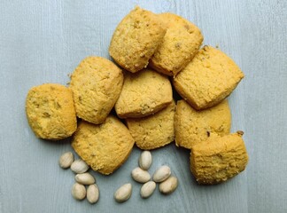 cookies on a white background 