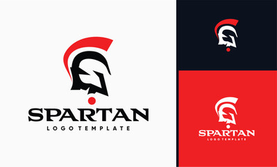 vector spartan head gladiator roman shape logo design