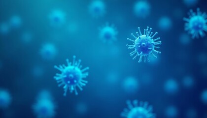 Obraz premium Viral Infection A CloseUp Look at the Microscopic Threat